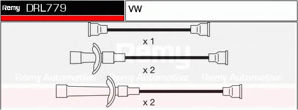 Remy DRL779 Ignition cable kit DRL779