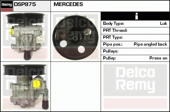 Remy DSP975 Hydraulic Pump, steering system DSP975