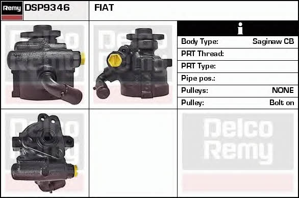 Remy DSP9346 Hydraulic Pump, steering system DSP9346
