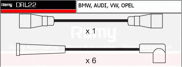 Remy DRL22 Ignition cable kit DRL22