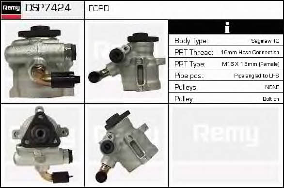 Remy DSP7424 Hydraulic Pump, steering system DSP7424