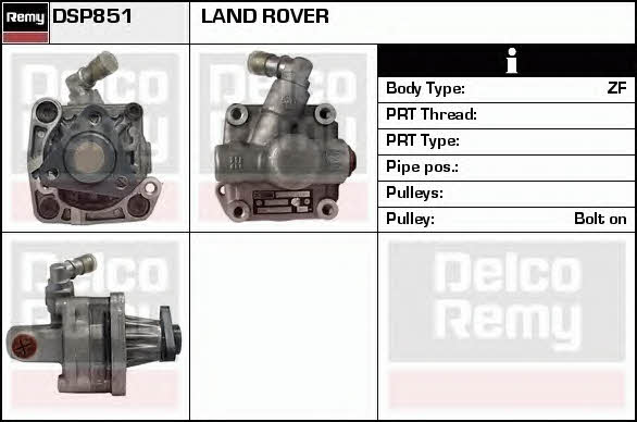 Remy DSP851 Hydraulic Pump, steering system DSP851