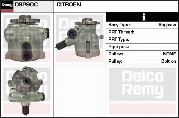 Remy DSP90C Hydraulic Pump, steering system DSP90C