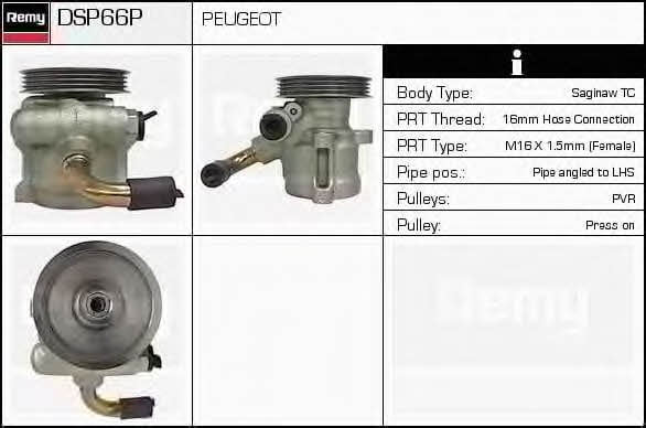 Remy DSP66P Hydraulic Pump, steering system DSP66P