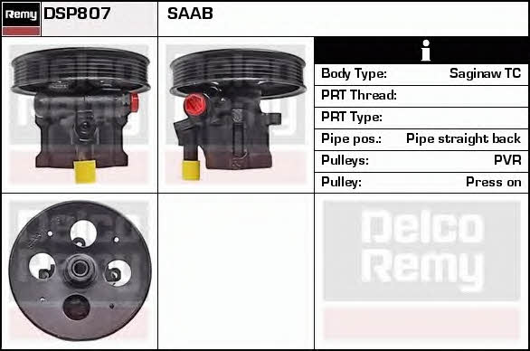 Remy DSP807 Hydraulic Pump, steering system DSP807