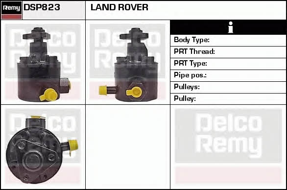 Remy DSP823 Hydraulic Pump, steering system DSP823