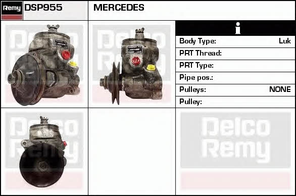Remy DSP955 Hydraulic Pump, steering system DSP955