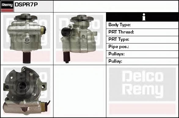 Remy DSPR7P Hydraulic Pump, steering system DSPR7P