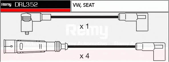 Remy DRL352 Ignition cable kit DRL352
