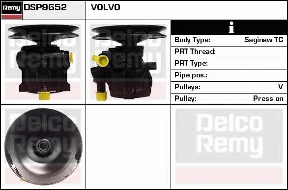 Remy DSP9652 Hydraulic Pump, steering system DSP9652