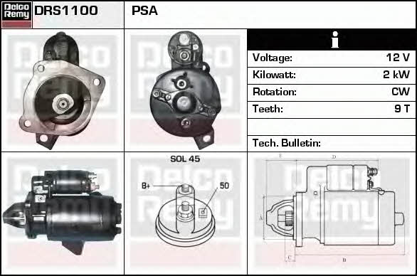 Remy DRS1100 Starter DRS1100