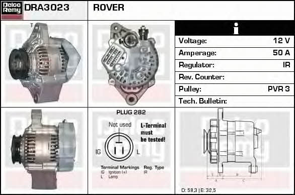 Remy DRA3023 Alternator DRA3023