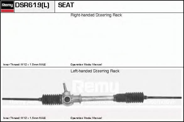 Remy DSR619L Steering Gear DSR619L