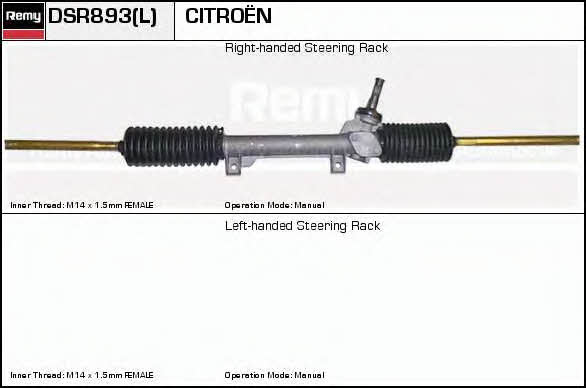 Remy DSR893L Steering Gear DSR893L