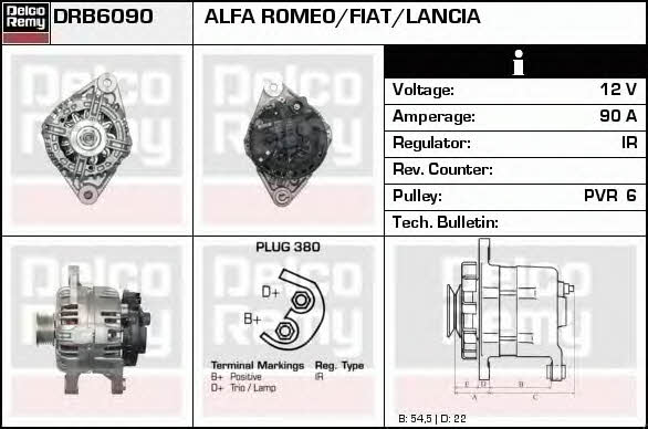 Remy DRB6090 Alternator DRB6090