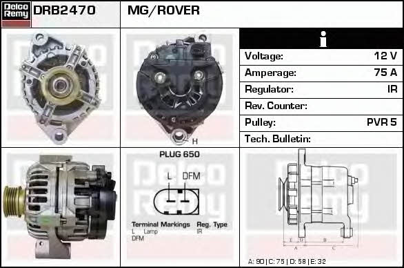 Remy DRB2470 Alternator DRB2470