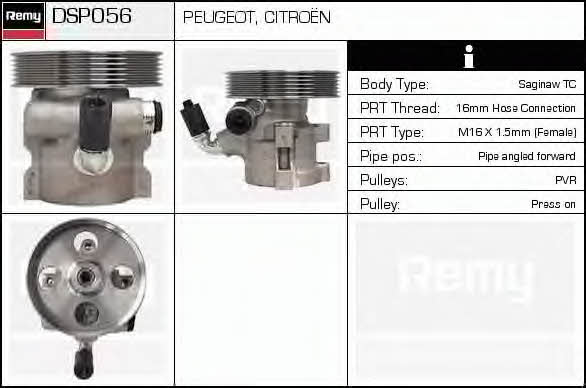 Remy DSP056 Hydraulic Pump, steering system DSP056