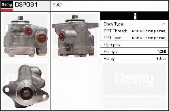 Remy DSP091 Hydraulic Pump, steering system DSP091