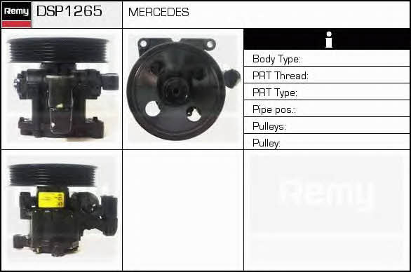 Remy DSP1265 Hydraulic Pump, steering system DSP1265