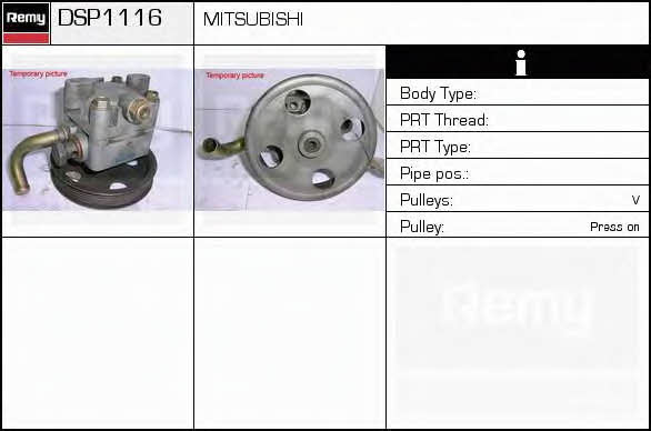 Remy DSP1116 Hydraulic Pump, steering system DSP1116