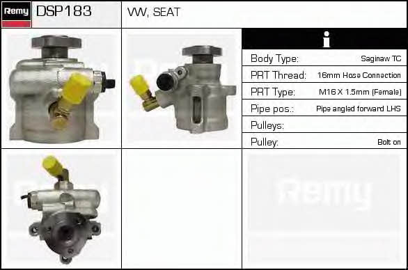 Remy DSP183 Hydraulic Pump, steering system DSP183