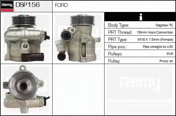 Remy DSP156 Hydraulic Pump, steering system DSP156