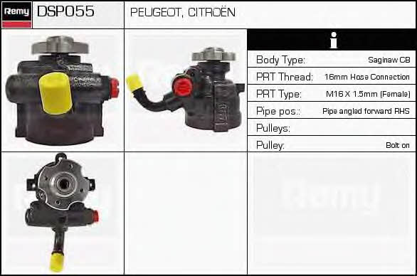DSP055 Remy Hydraulic Pump, steering system