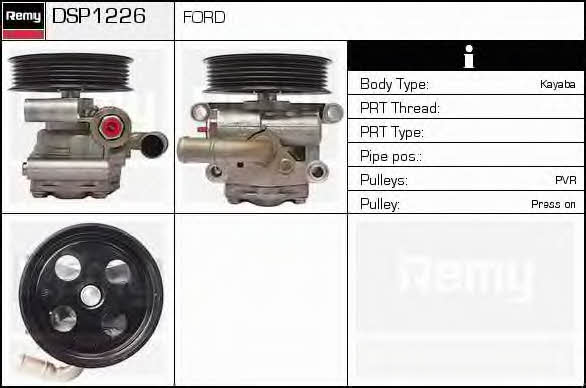 Remy DSP1226 Hydraulic Pump, steering system DSP1226