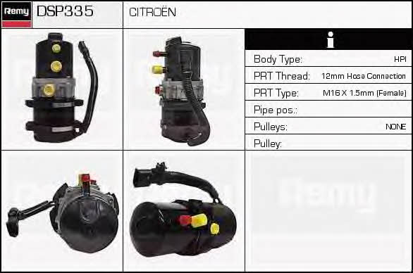 Remy DSP335 Hydraulic Pump, steering system DSP335