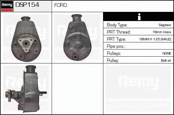 Remy DSP154 Hydraulic Pump, steering system DSP154