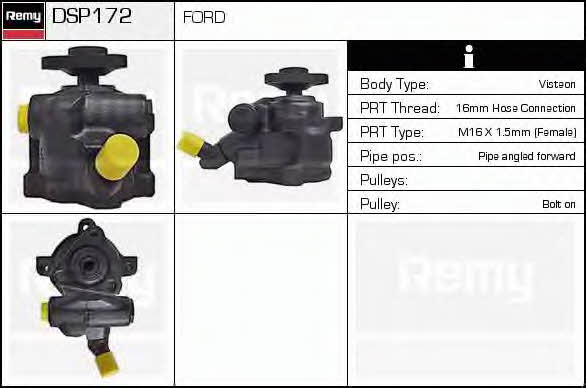 Remy DSP172 Hydraulic Pump, steering system DSP172