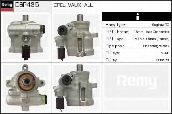Remy DSP435 Hydraulic Pump, steering system DSP435