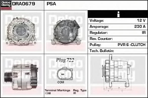 Remy DRA0679 Alternator DRA0679