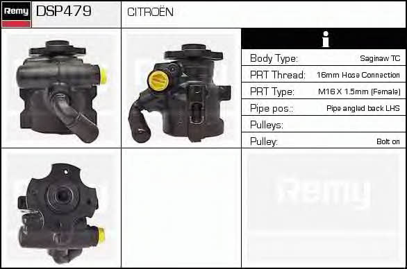 Remy DSP479 Hydraulic Pump, steering system DSP479