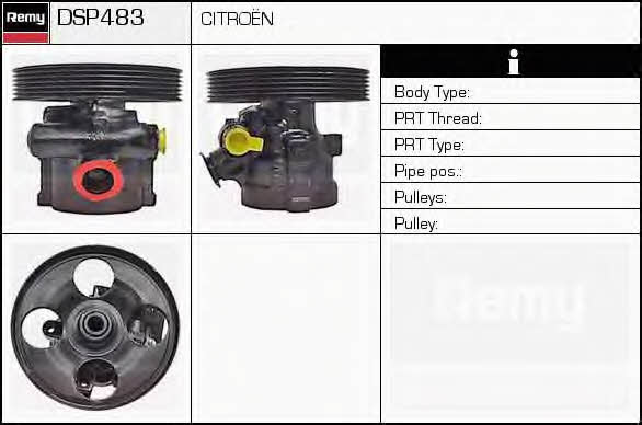 Remy DSP483 Hydraulic Pump, steering system DSP483