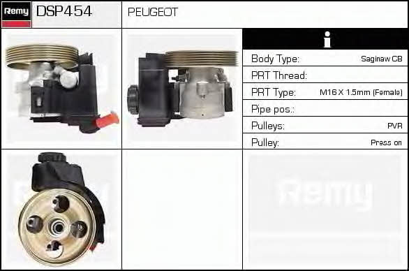 Remy DSP454 Hydraulic Pump, steering system DSP454