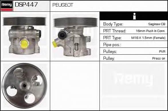 Remy DSP447 Hydraulic Pump, steering system DSP447