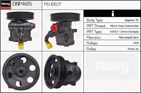 Remy DSP465 Hydraulic Pump, steering system DSP465