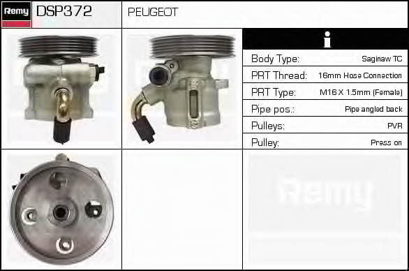 Remy DSP372 Hydraulic Pump, steering system DSP372