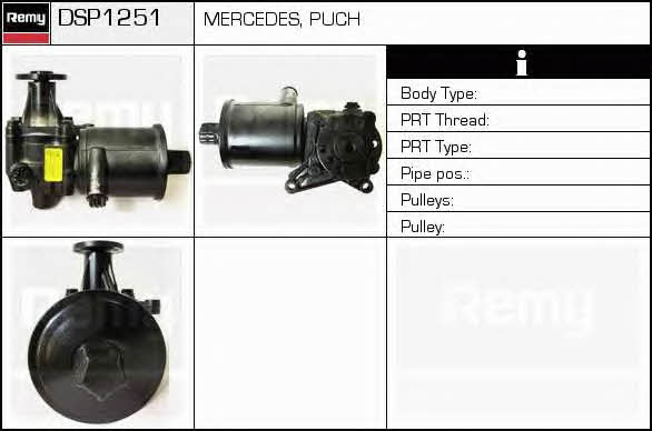 Remy DSP1251 Hydraulic Pump, steering system DSP1251