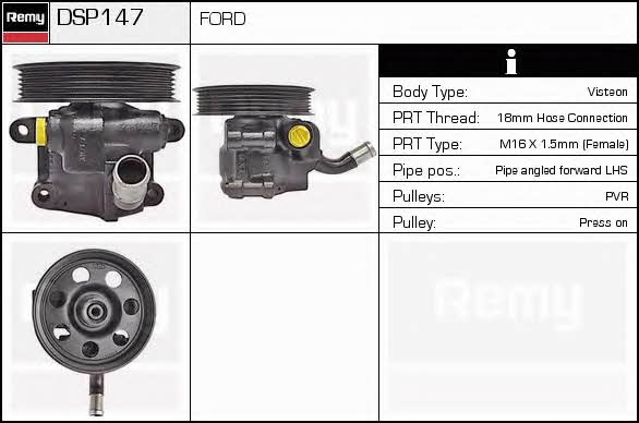 Remy DSP147 Hydraulic Pump, steering system DSP147