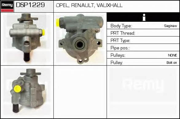 Remy DSP1229 Hydraulic Pump, steering system DSP1229