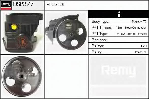 Remy DSP377 Hydraulic Pump, steering system DSP377