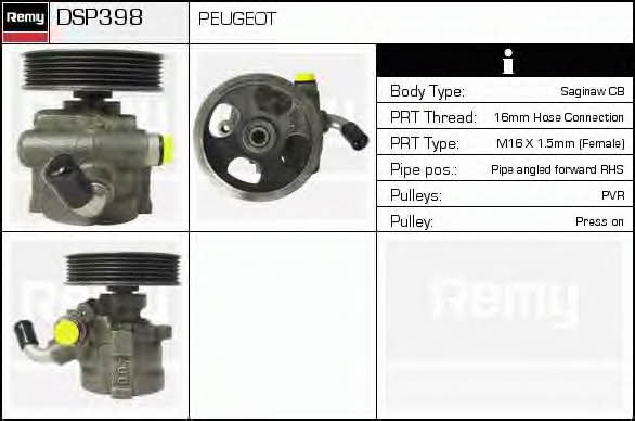 Remy DSP398 Hydraulic Pump, steering system DSP398