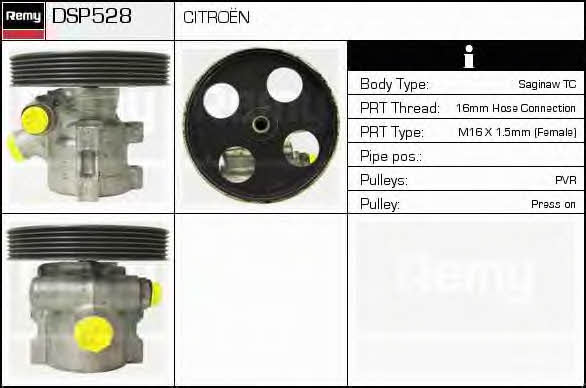 Remy DSP528 Hydraulic Pump, steering system DSP528