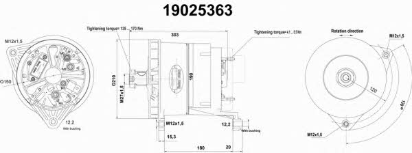 Alternator Remy 19025363