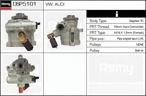 Remy DSP5101 Hydraulic Pump, steering system DSP5101