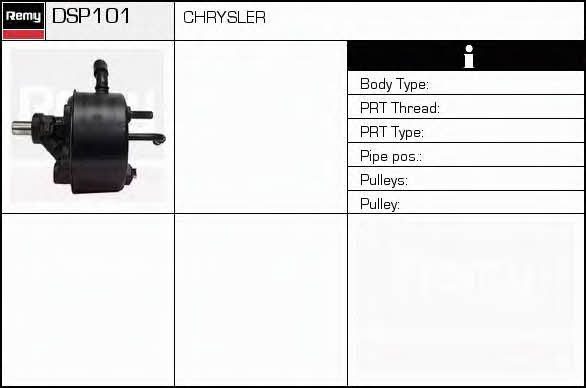 Remy DSP101 Hydraulic Pump, steering system DSP101