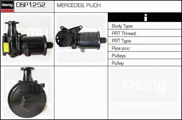 Remy DSP1252 Hydraulic Pump, steering system DSP1252