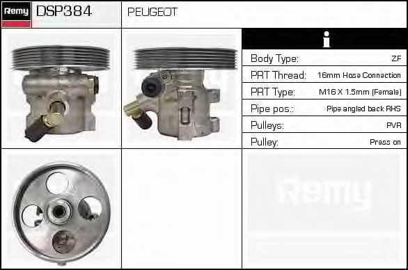 Remy DSP384 Hydraulic Pump, steering system DSP384